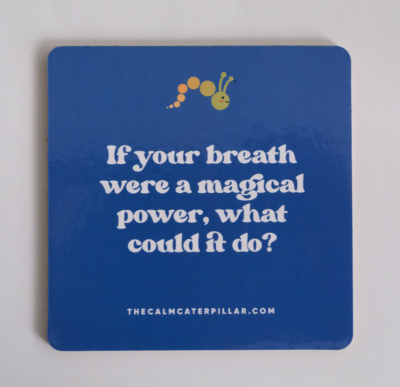 Mindful Mealtime Conversation Starters- Calm Caterpillar Coasters (set of 8)