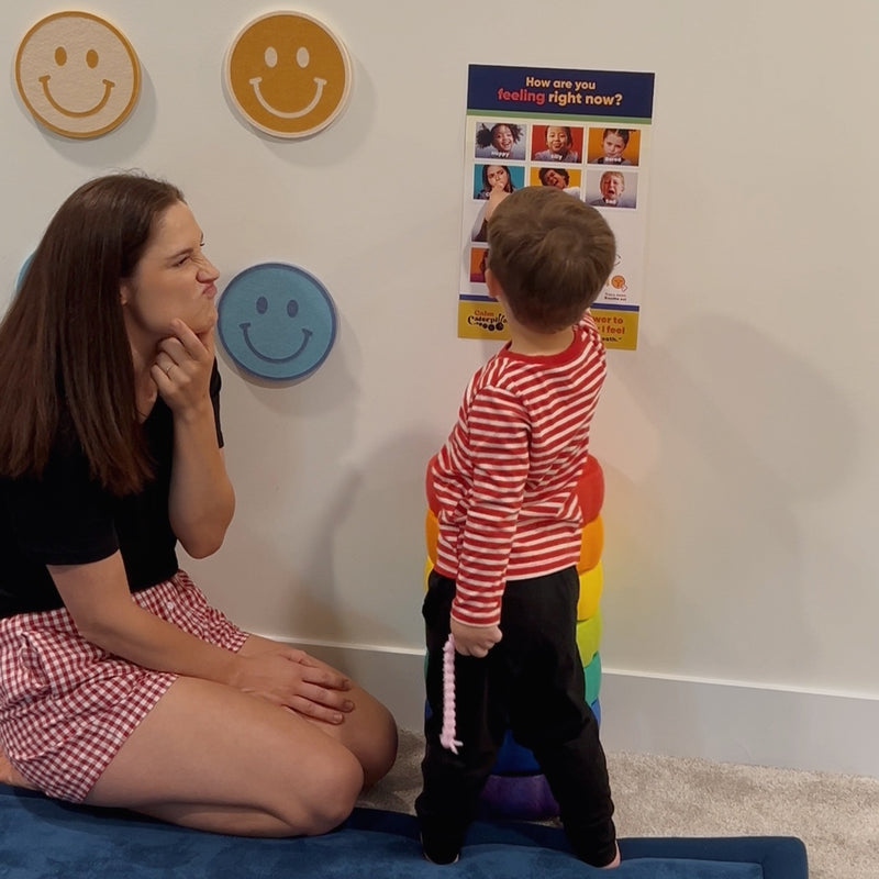 Feelings & Emotions Chart For Kids & Toddlers- Real Faces