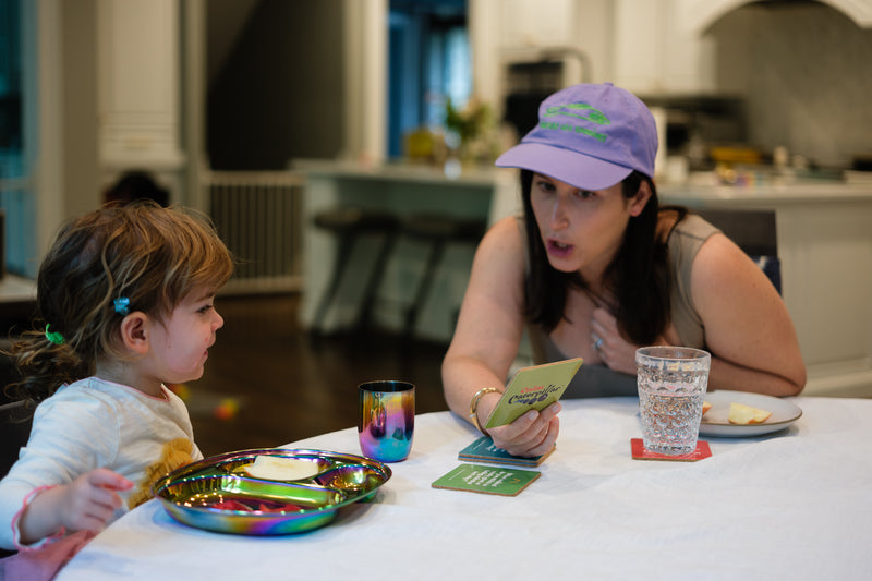 Mindful Mealtime Conversation Starters- Calm Caterpillar Coasters (set of 8)