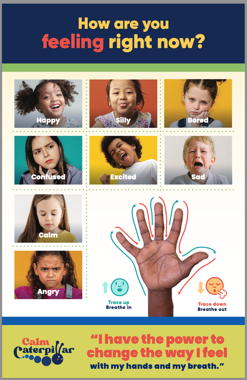 Feelings & Emotions Chart For Kids & Toddlers- Real Faces