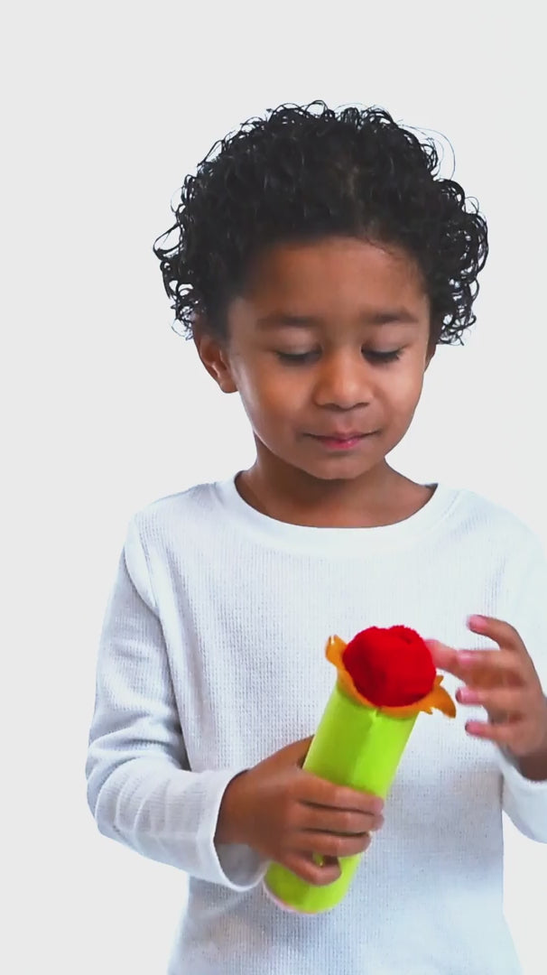 The whole Bloomie routine: flower to the nose, turn it over, blow the candle out